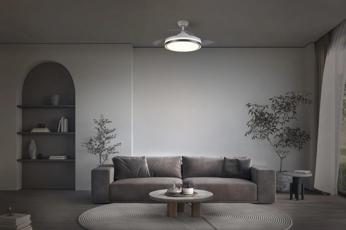 Plafon LED OSRAM Ceiling Fan Retractable 1070 66W biały - Image 4