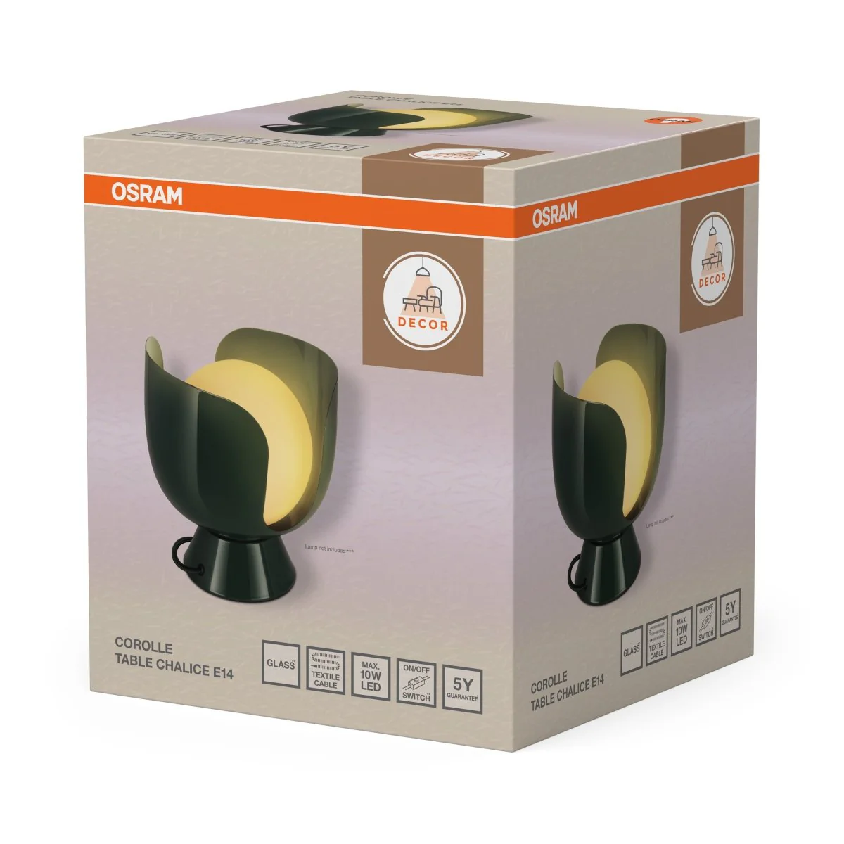 Plafon LED OSRAM Decor Corolle Table Chalice E14 Green - Image 2
