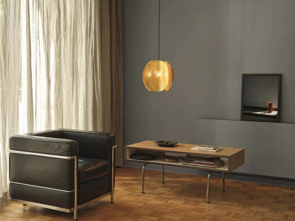 Plafon LED OSRAM Decor Folded Globe Pendant E27 Gold - Image 4