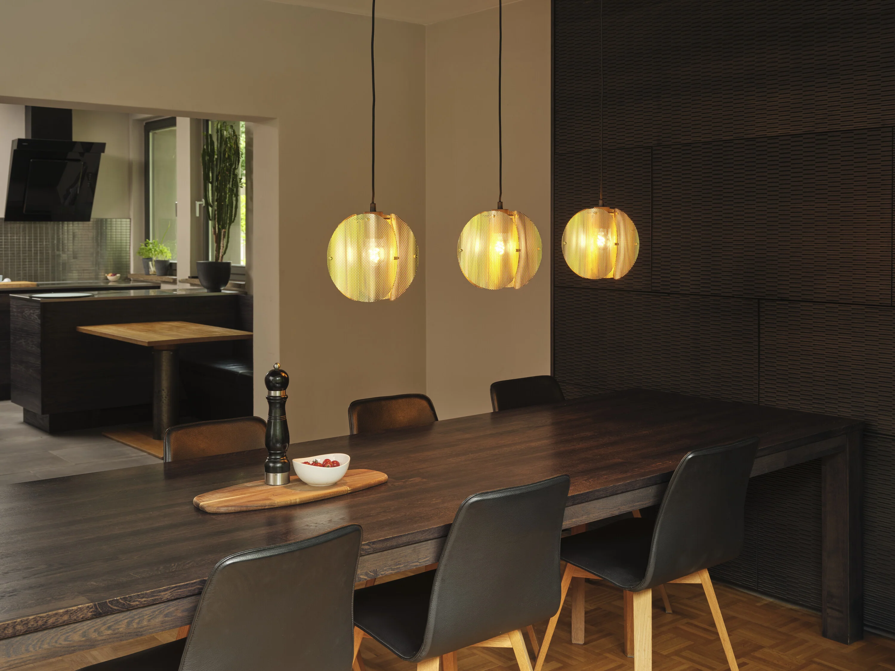 Plafon LED OSRAM Decor Folded Globe Pendant Linear 3xE27 Gold - Image 8