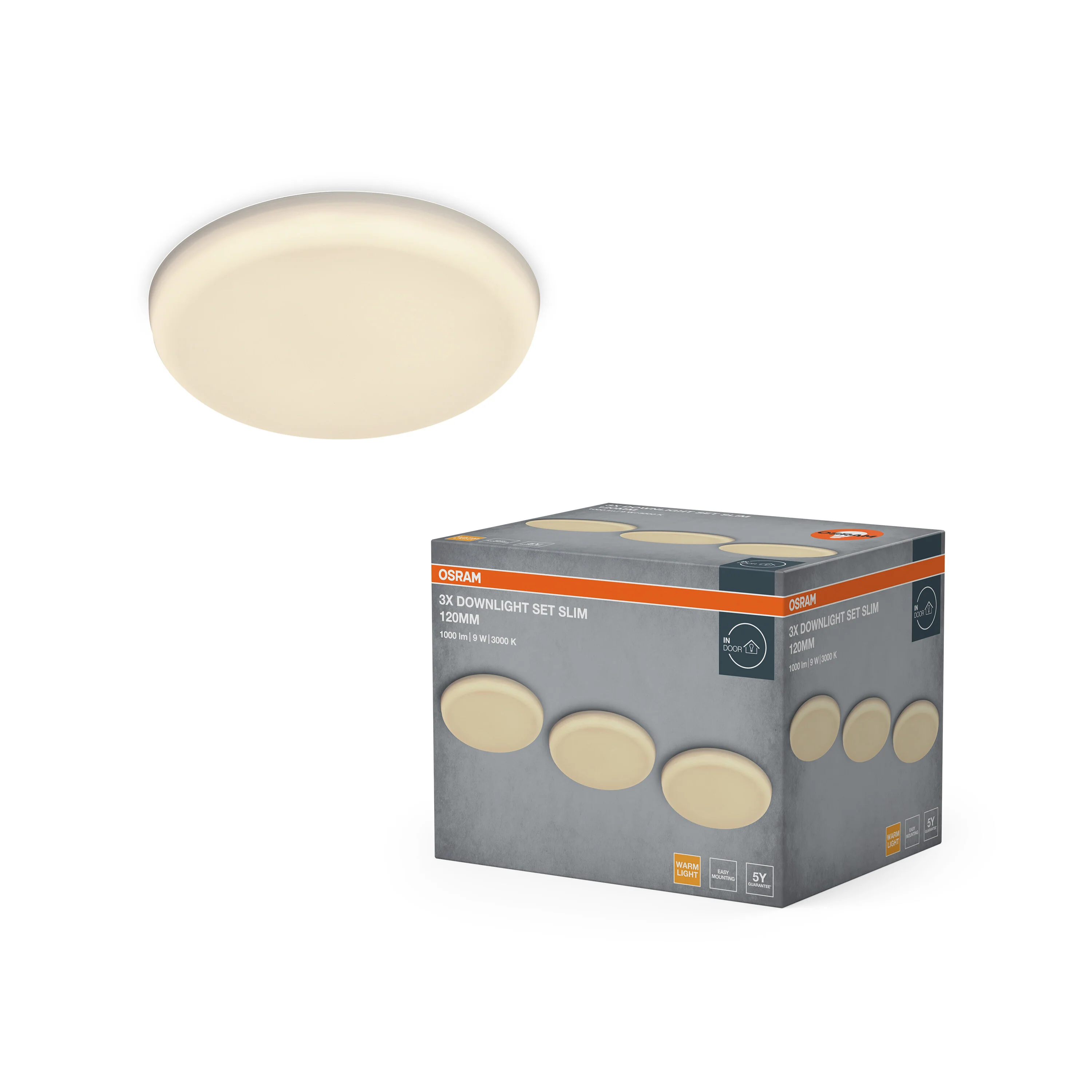 Plafon LED OSRAM LED Downlight Adjustable Cut Out Slim 120mm 9W 830 biały - Image 5