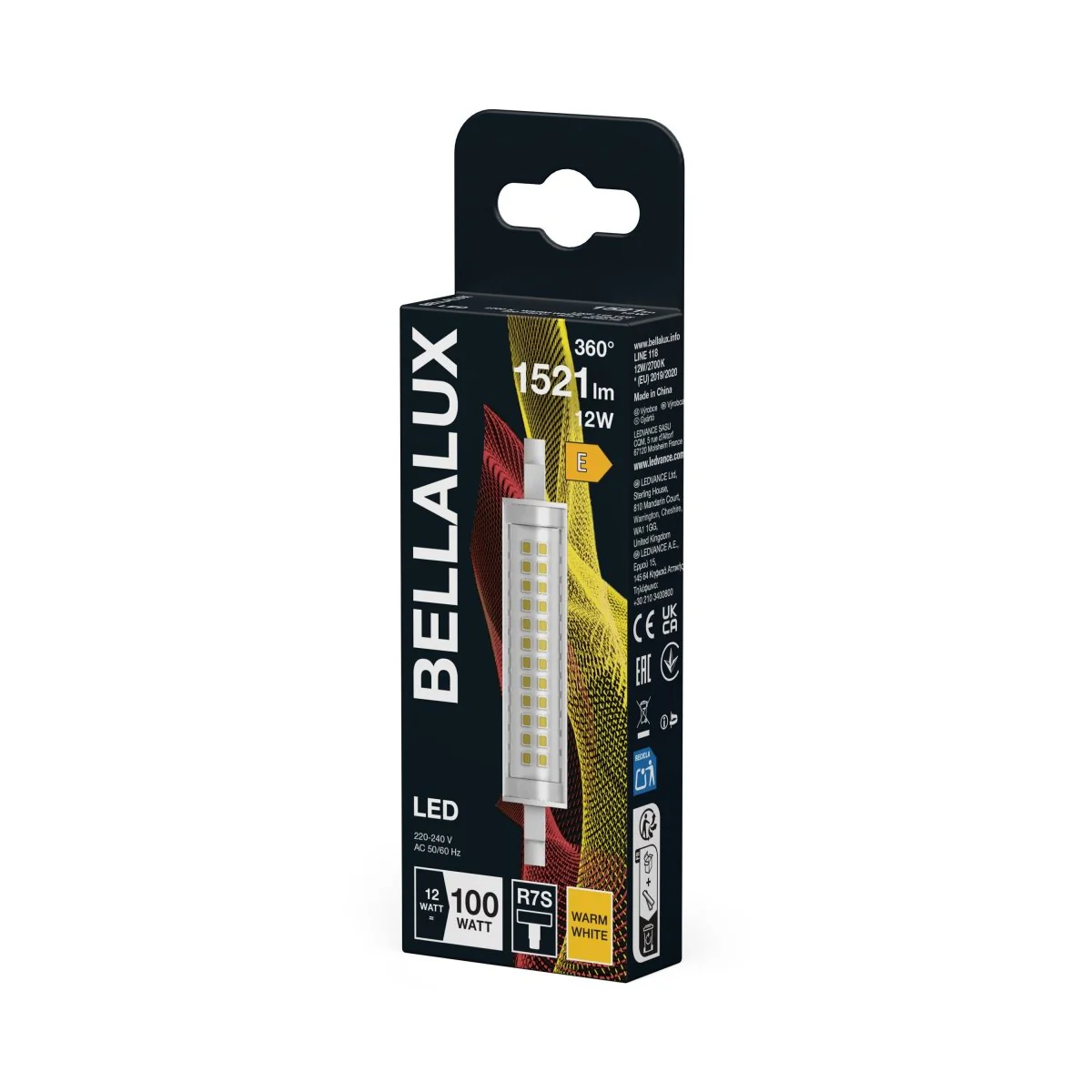 Plafon LED OSRAM LED Slim Line 118 100 300° 12W 827 Clear R7s - Image 2