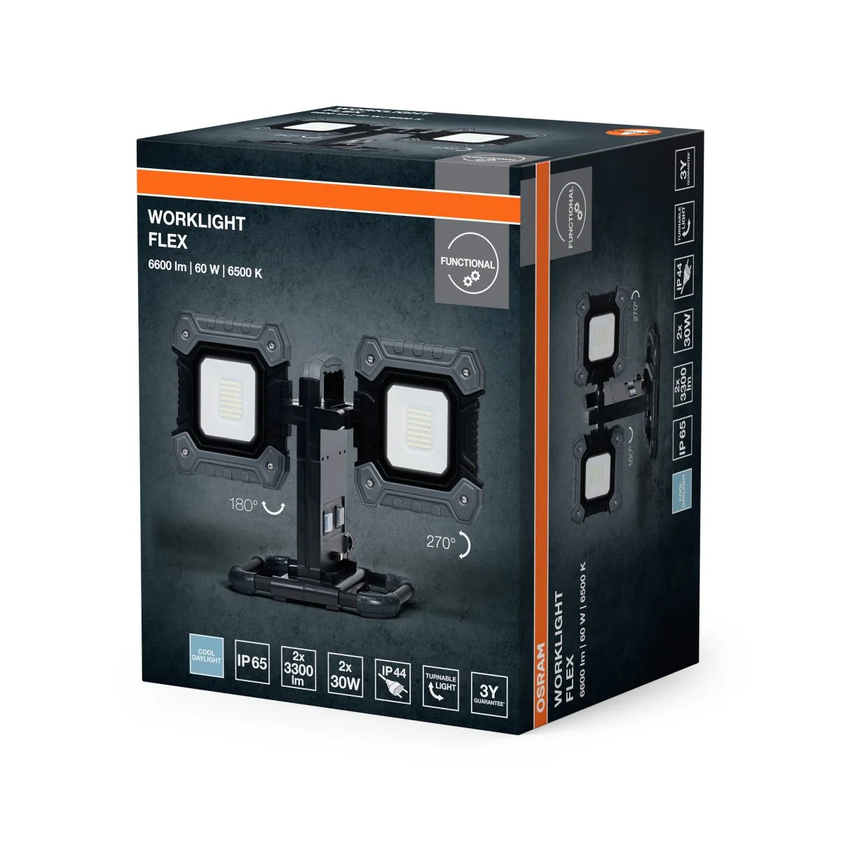 Plafon LED OSRAM LED WORKLIGHT VALUE FLEX 2x30W 865 - Image 2