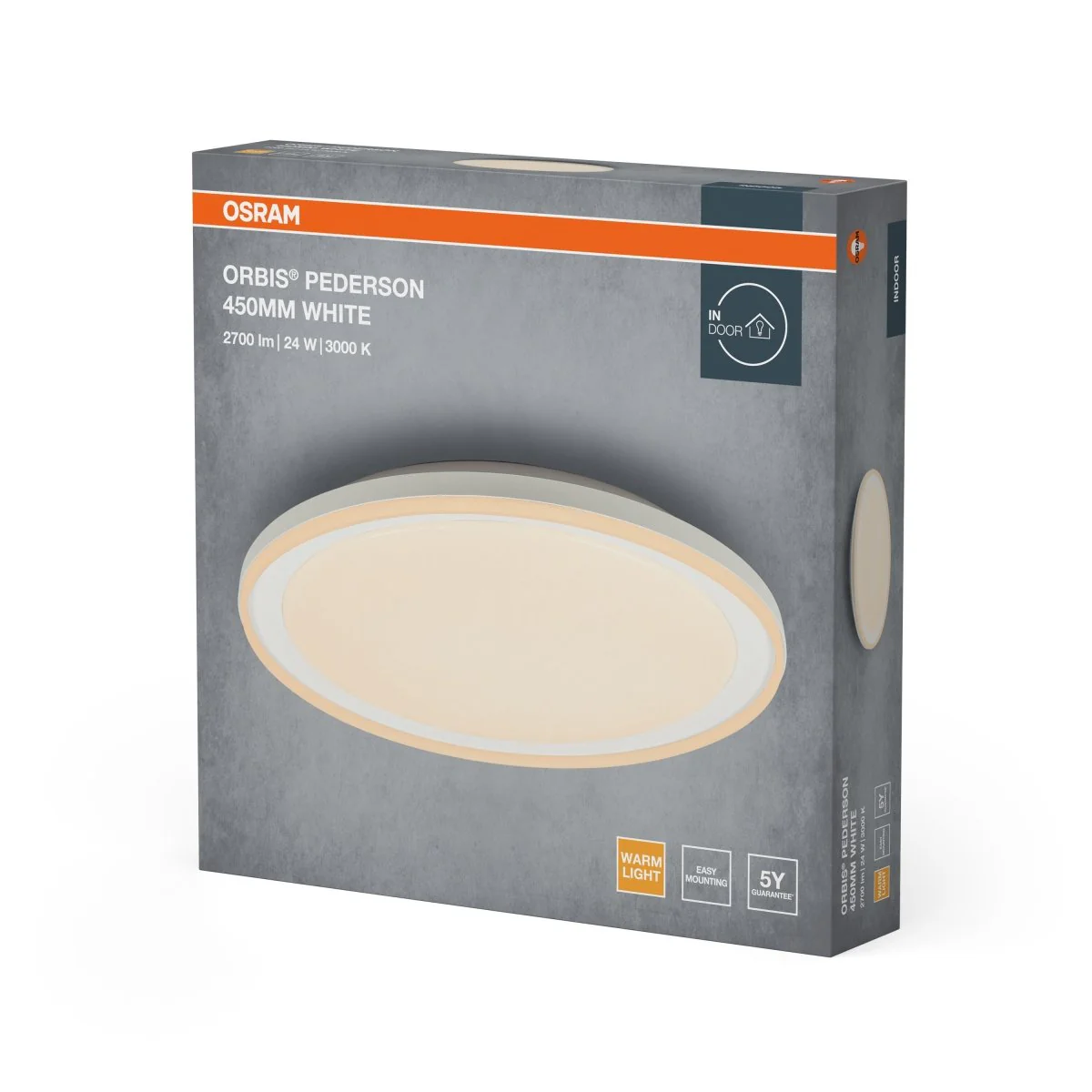 Plafon LED OSRAM Orbis Pederson 450MM 24W 830 biały - Image 2