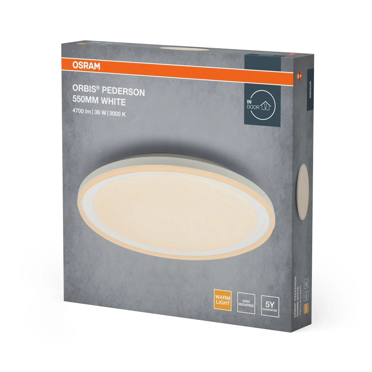 Plafon LED OSRAM Orbis Pederson 550MM 36W 830 biały - Image 2