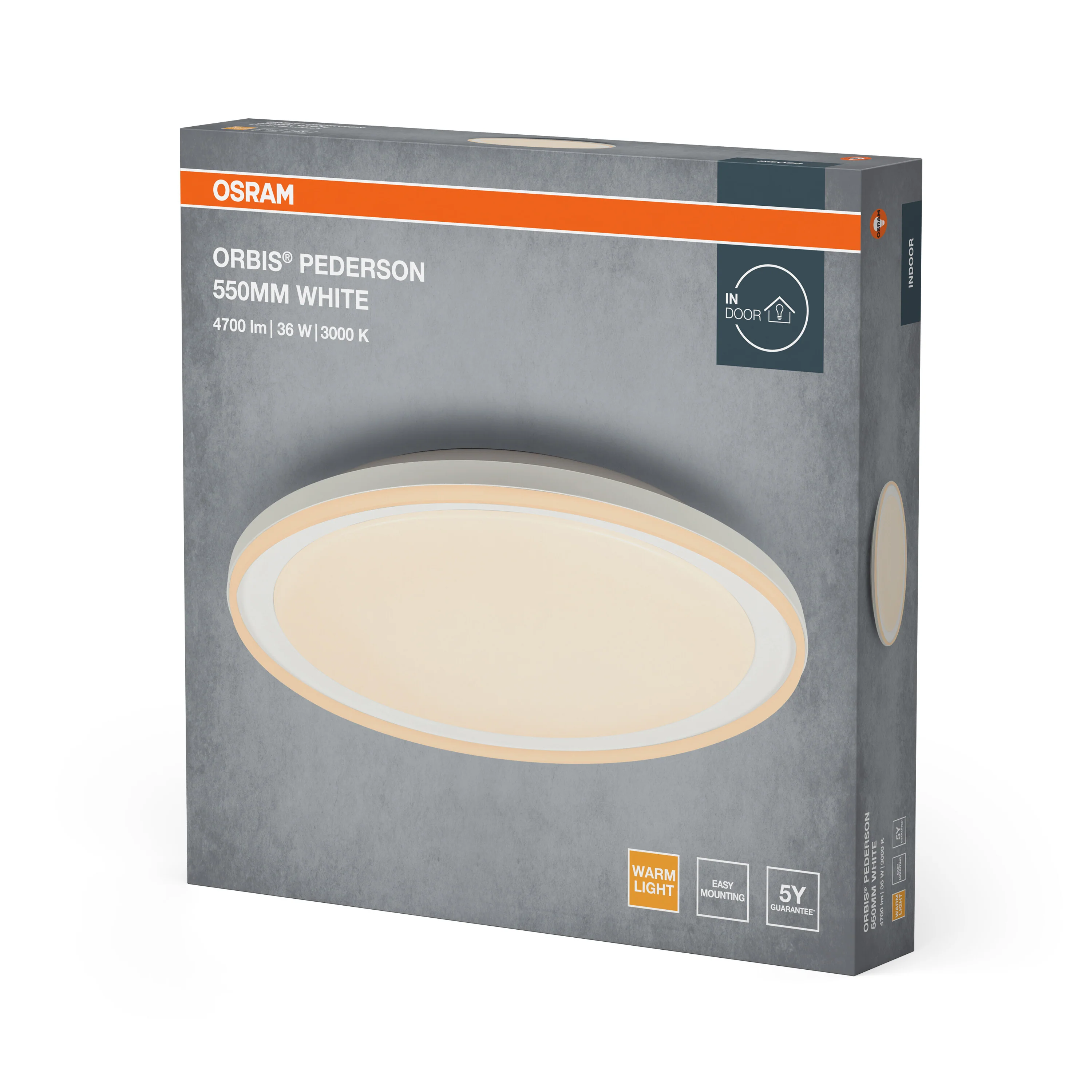 Plafon LED OSRAM Orbis Pederson 550MM 36W 830 biały - Image 6