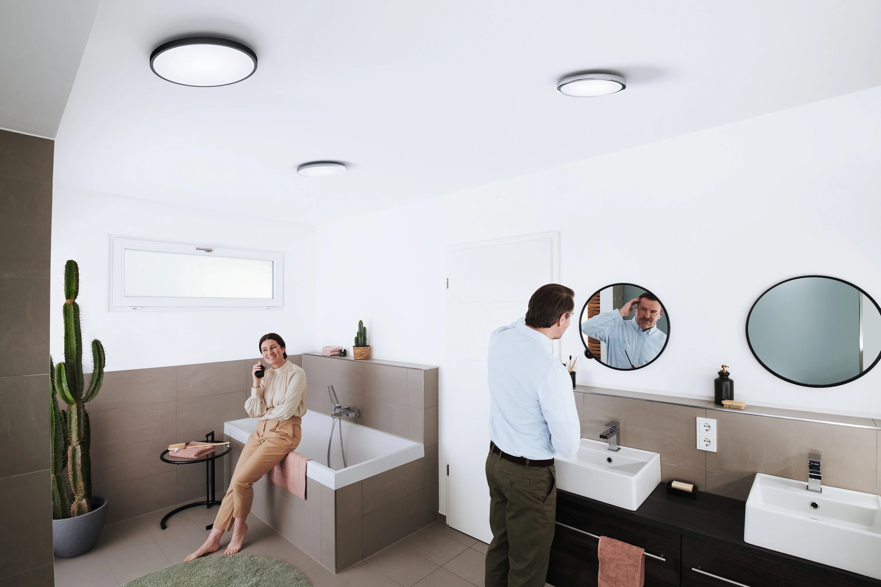 Plafon LED OSRAM SMART+ MATTER Orbis Disc IP44 400mm Tunable biały - Image 4