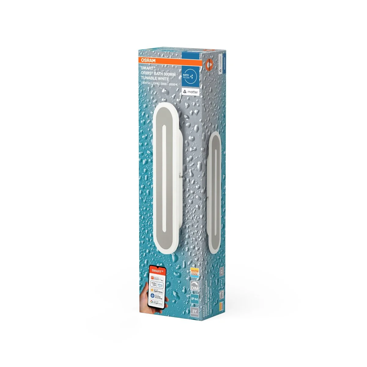 Plafon LED OSRAM SMART+ MATTER Orbis Wall Bath IP44 300mm biały Tunable biały - Image 2