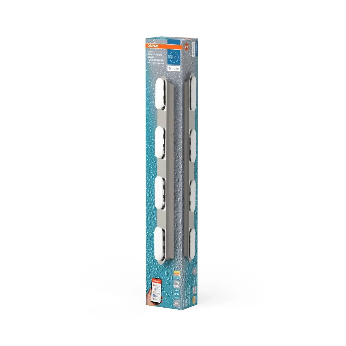 Plafon LED OSRAM SMART+ MATTER Orbis Wall Duplo IP44 580mm Tunable biały - Image 2