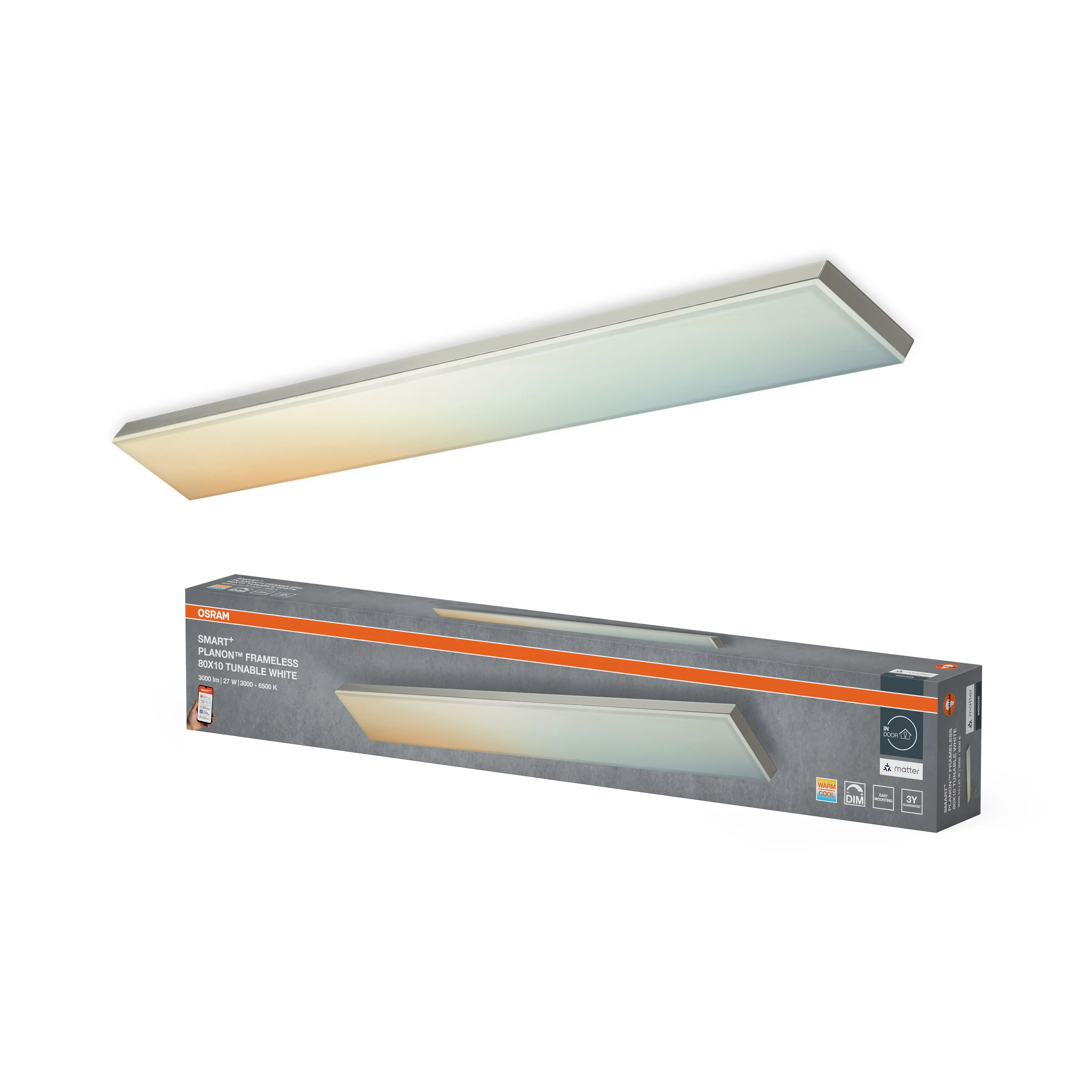 Plafon LED OSRAM SMART+ MATTER Planon Frameless Tunable biały 800x100mm - Image 5