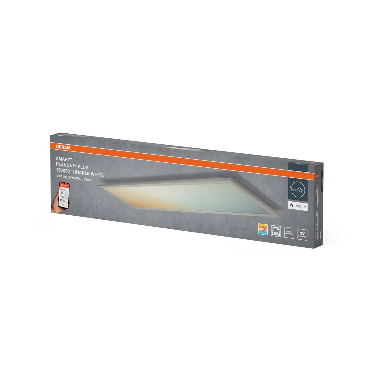 Plafon LED OSRAM SMART+ MATTER Planon Plus Tunable biały 1200x300mm - Image 2