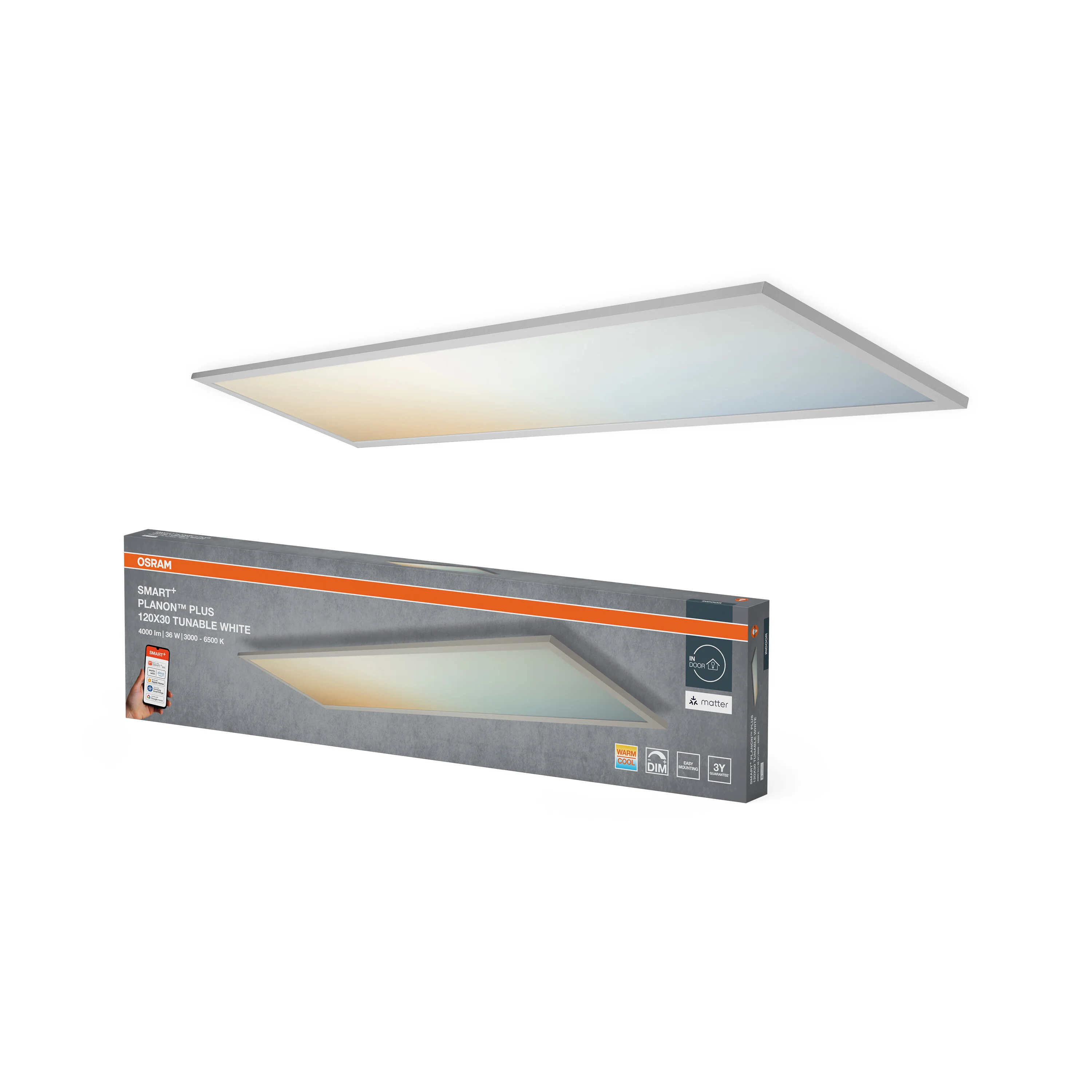 Plafon LED OSRAM SMART+ MATTER Planon Plus Tunable biały 1200x300mm - Image 5