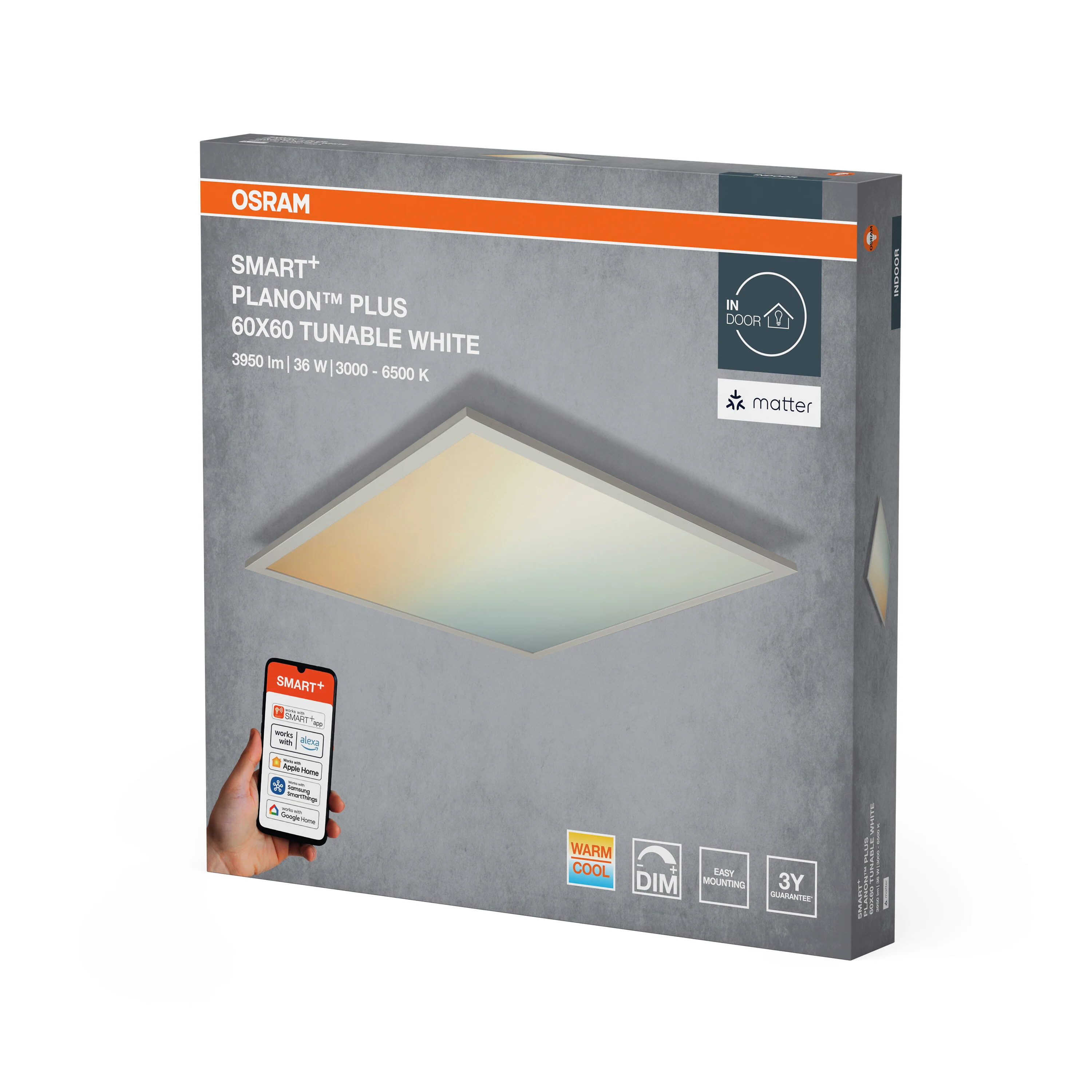 Plafon LED OSRAM SMART+ MATTER Planon Plus Tunable biały 600x600mm - Image 6
