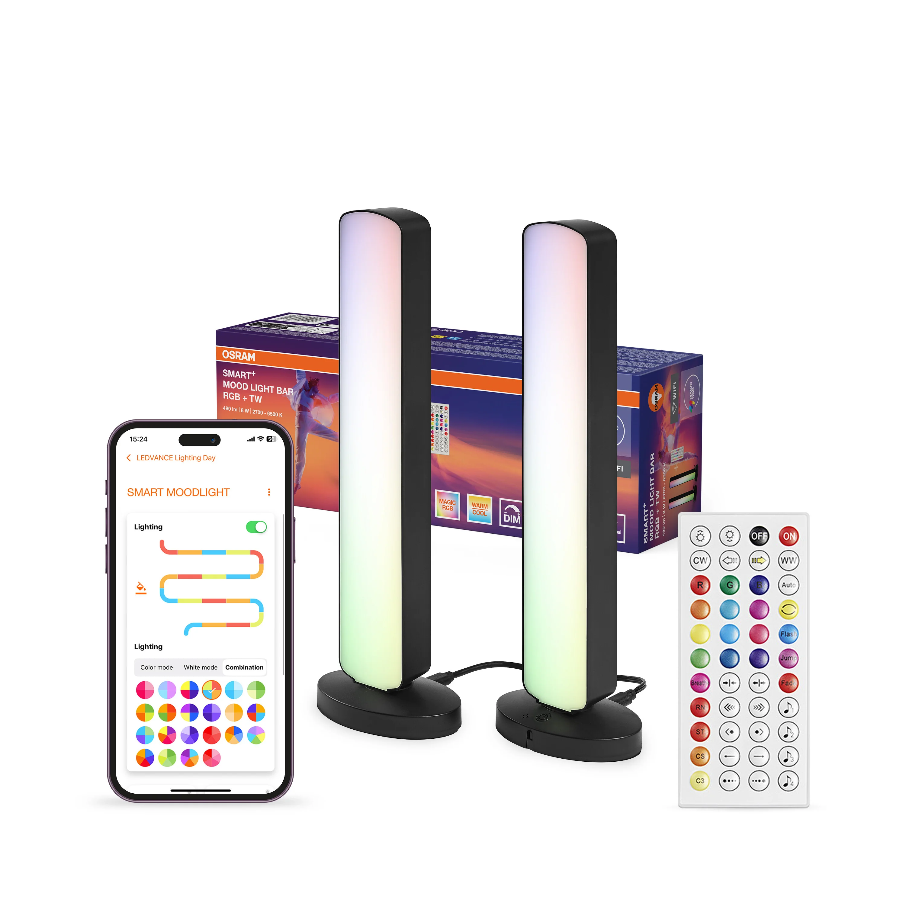 Plafon LED OSRAM SMART+ Wifi Mood Light czarny RGB + TW - Image 5