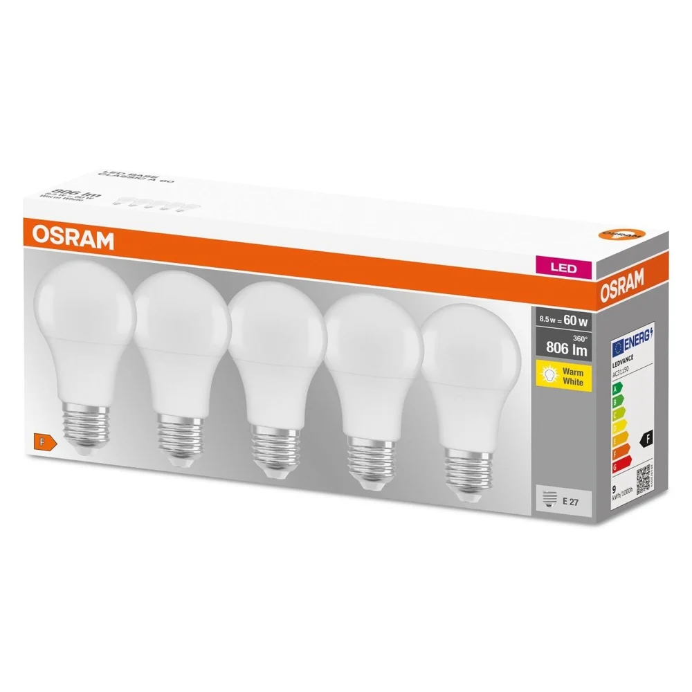 Żarówka LED E27 8,5W CLASSIC 1 szt., matowa, barwa ciepła - Image 3