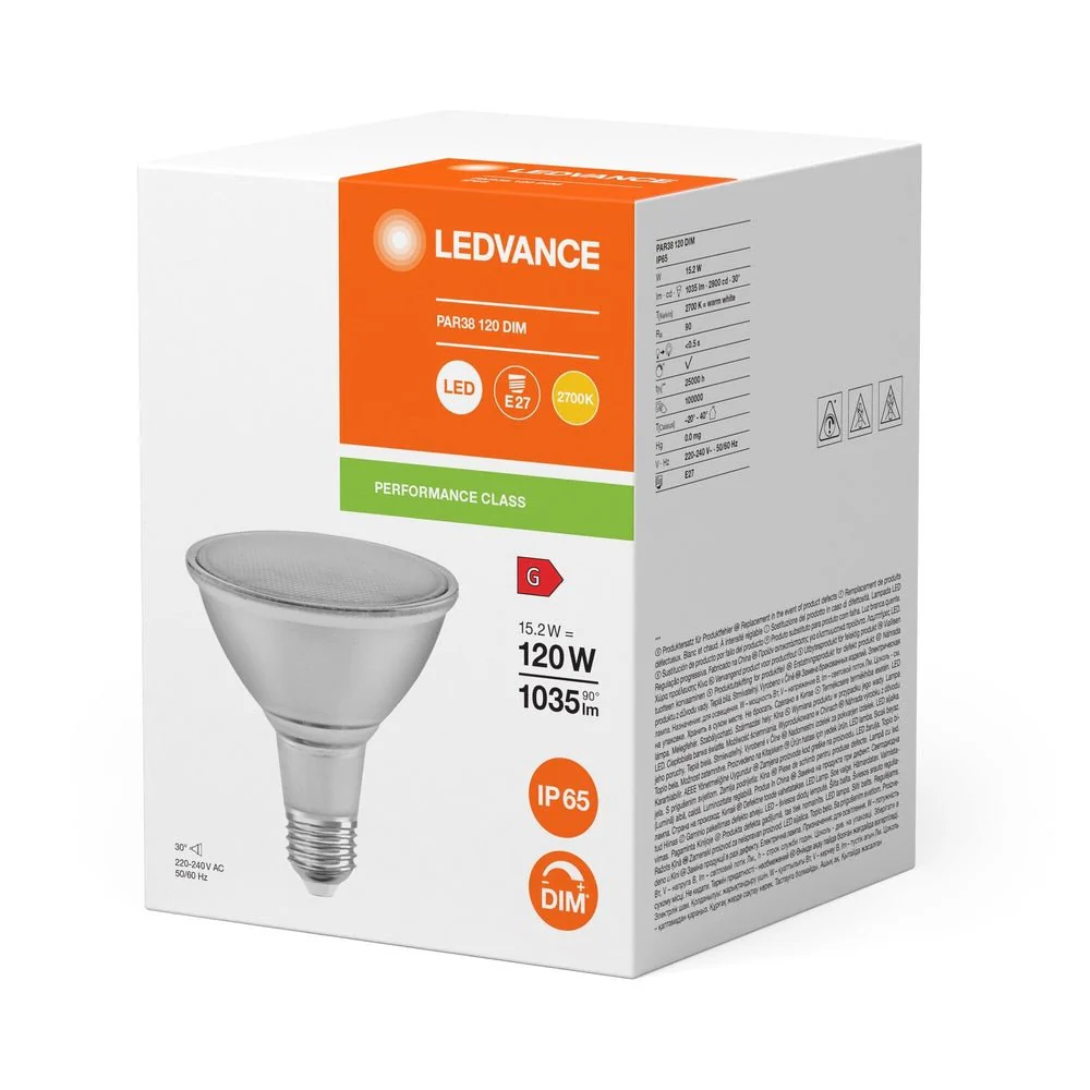 Reflektorowa Lampa LED PAR38 E27 ściemnialna 15,2W 2700K - Image 3