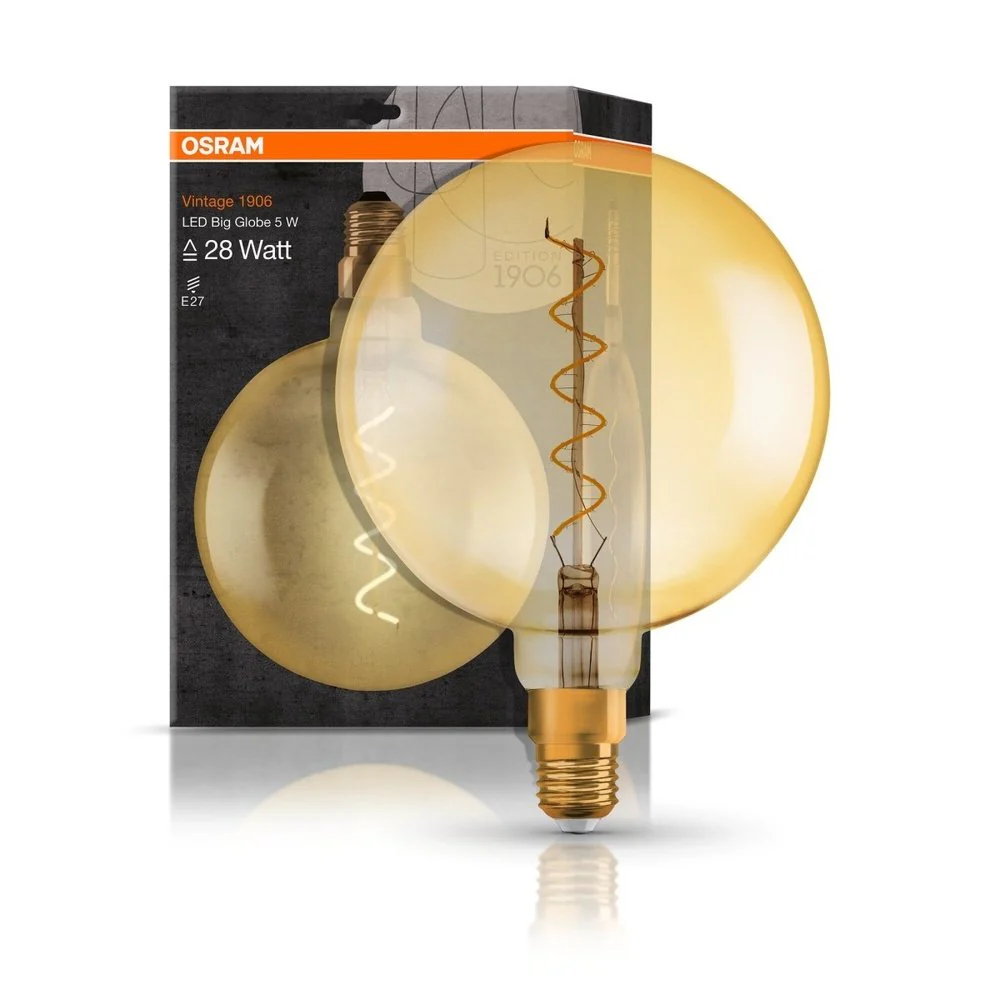 Żarówka LED E27 4W VINTAGE KULA 1 szt., barwa ciepła - Image 4