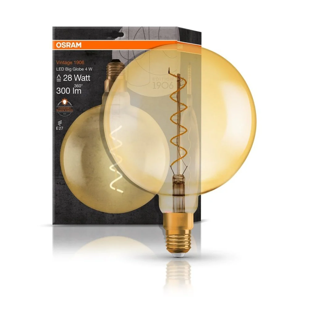 Żarówka LED E27 4W VINTAGE KULA 1 szt., barwa ciepła - Image 5