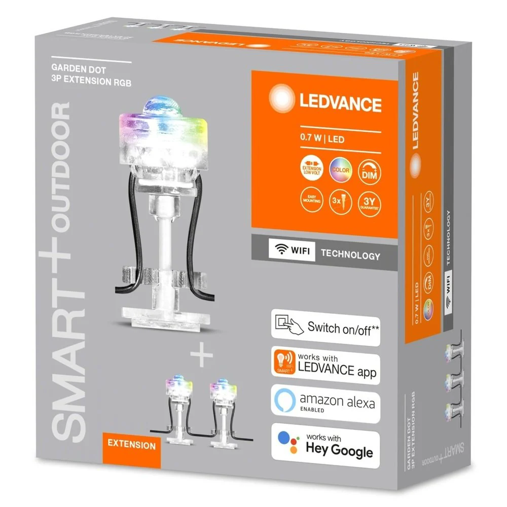Słupek ogrodowy LED WiFi GARDEN DOT rozszerzenie 3 szt., 0,7W, inteligentny, punktowy, RGB - Image 3