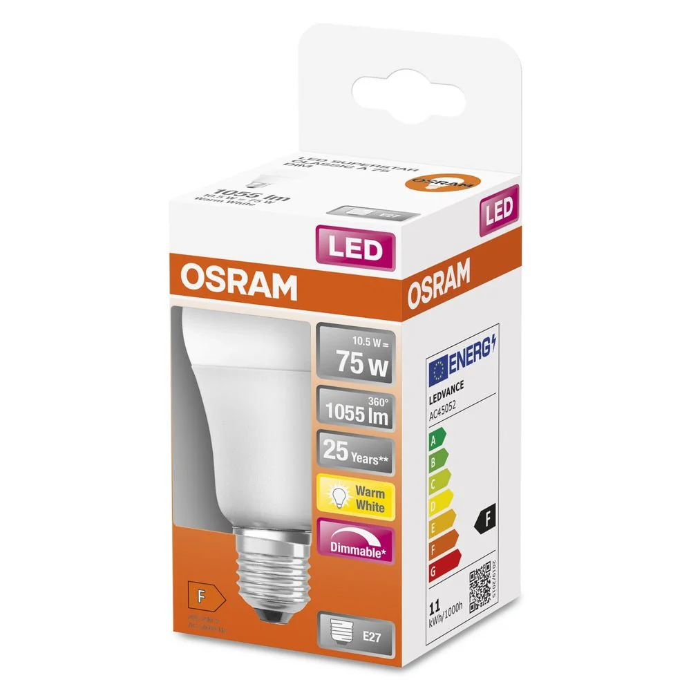 Ściemnialna Lampa LED klas. krztałt E27 10,5W 2700K 1055lm - Image 3