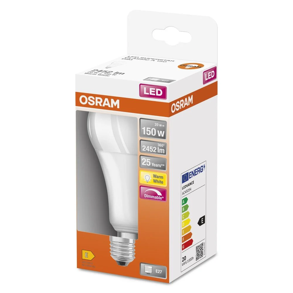 Ściemnialna Lampa LED Klasyczny krztałt E27 20W 2700K 2452 - Image 3