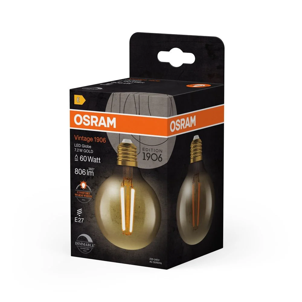 Ściemnialna Lampa LED Vintage klas. krztałt E27 7,2W 2400K - Image 3