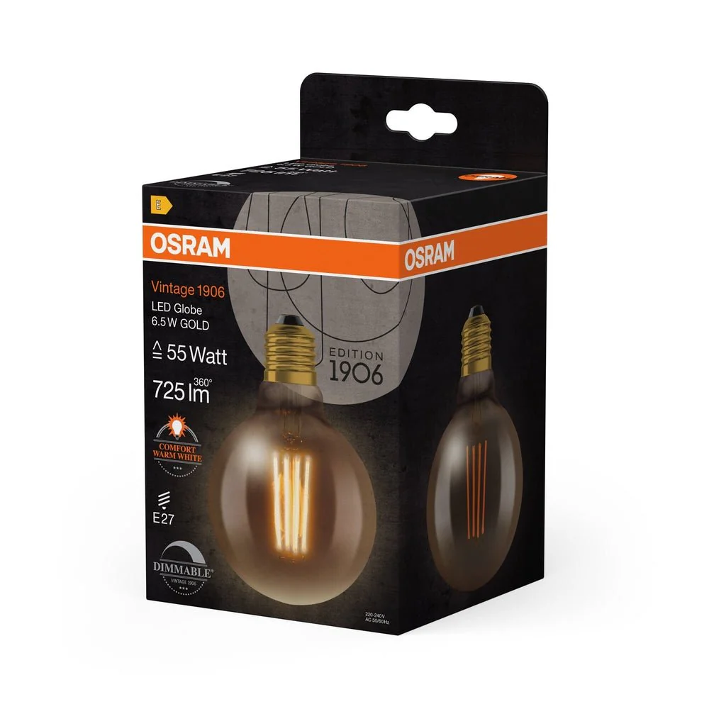 Ściemnialna Lampa LED Vintage Klasyczna żarówka E27 6,5W - Image 3