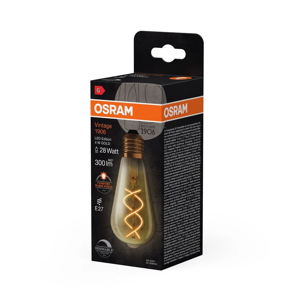 Ściemnialna Lampa LED Vintage żarówka Edisona E27 4W 2000K - Image 3