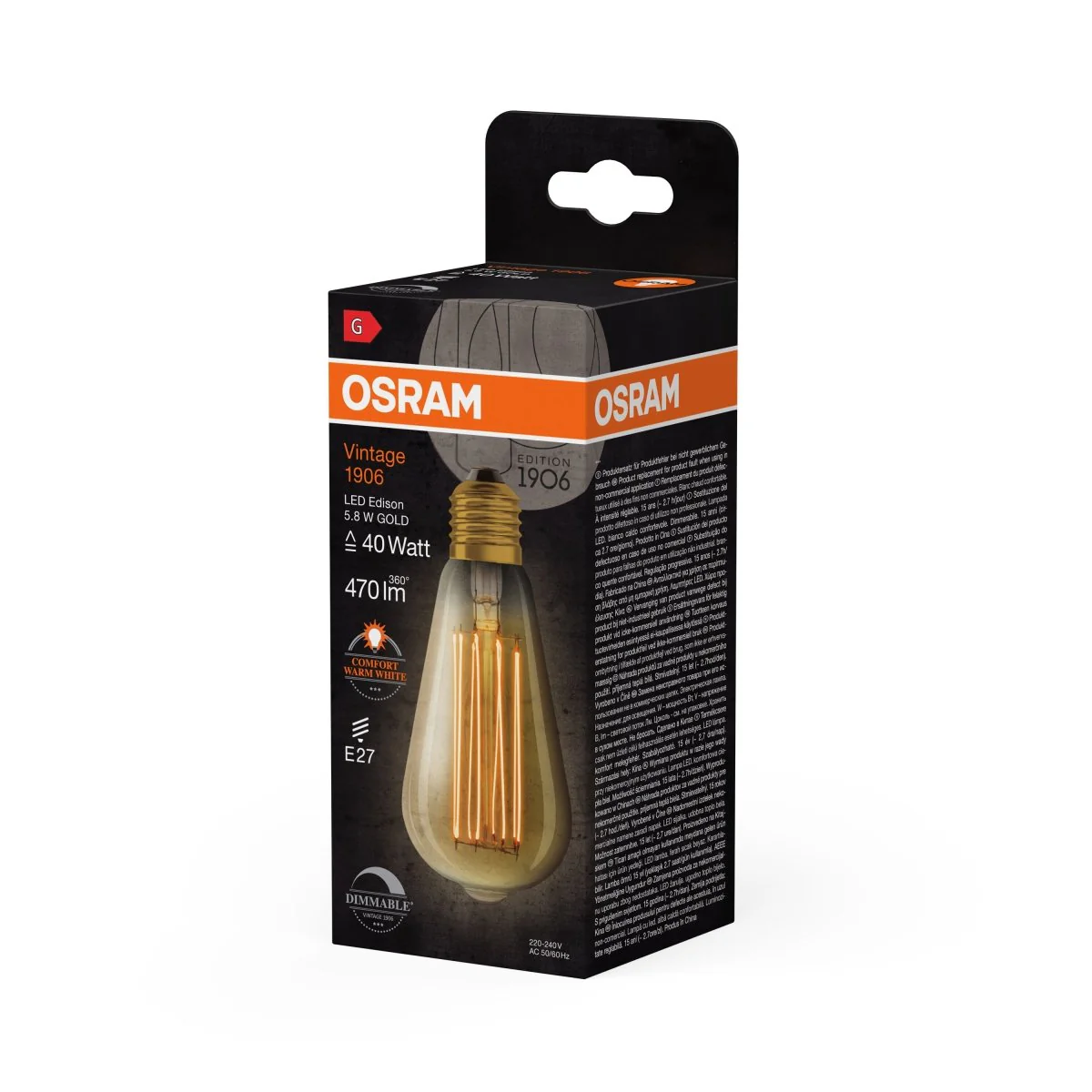Ściemnialna Lampa LED Vintage żarówka Edisona E27 5,8W - Image 5