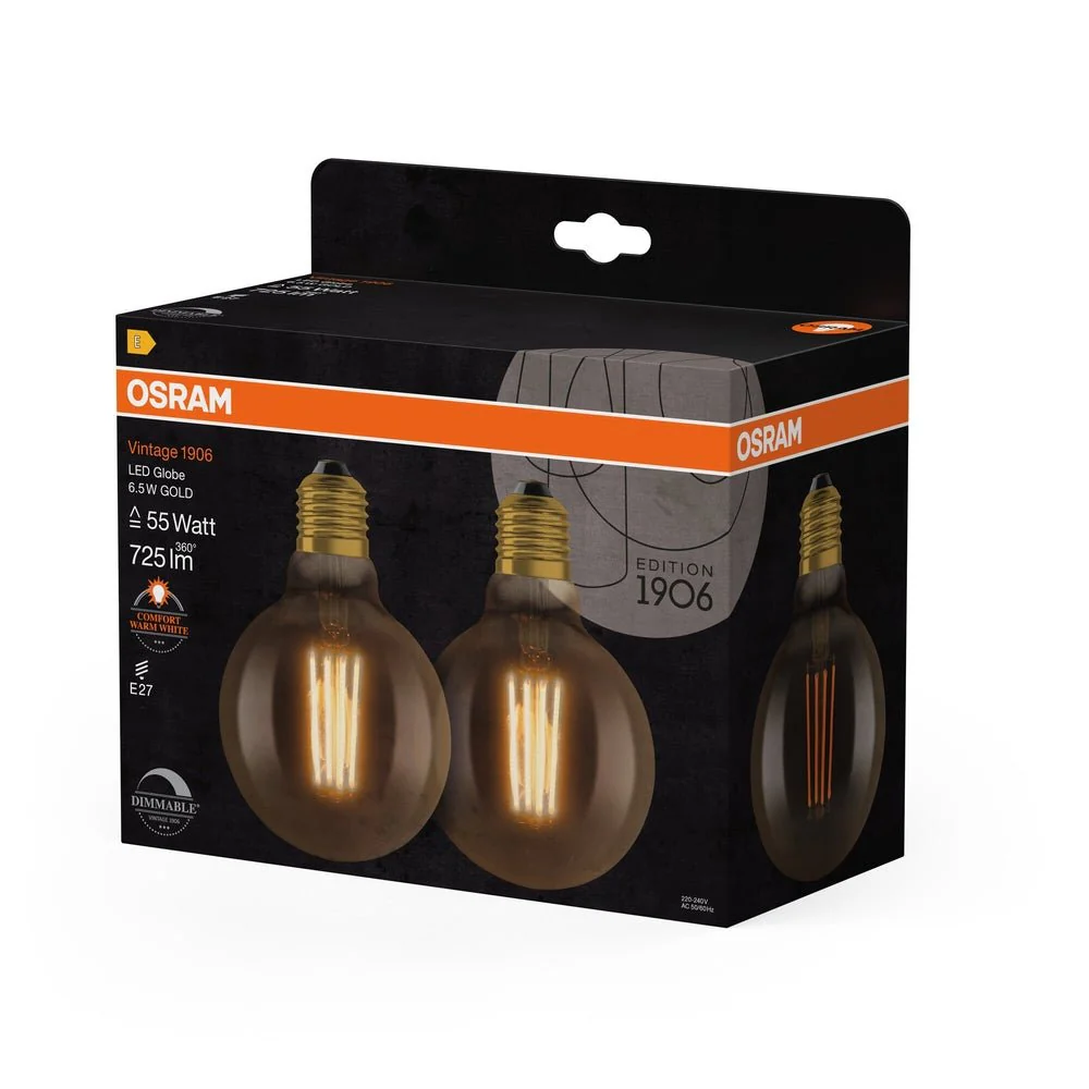 Ściemnialna Lampa LED VintageKlasyczna żarówka E27 6,5W - Image 3