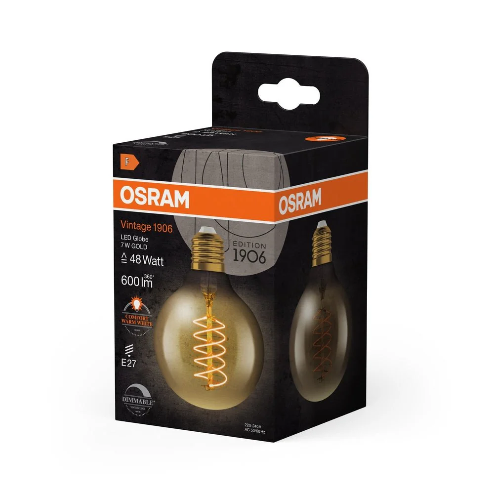 Ściemniana Lampa LED Vintage Kula slim LED E27 7W 2200K 600 - Image 3
