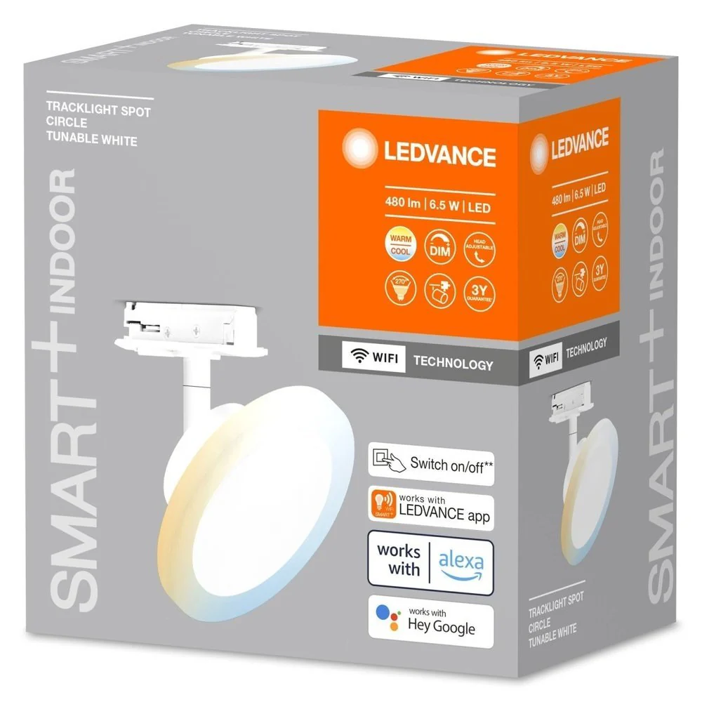 Oprawa szynowa LED WiFi 6,5W, inteligentna, SMART+ TRACKLIGHT CIRCLE White, regulowana biel. - Image 3