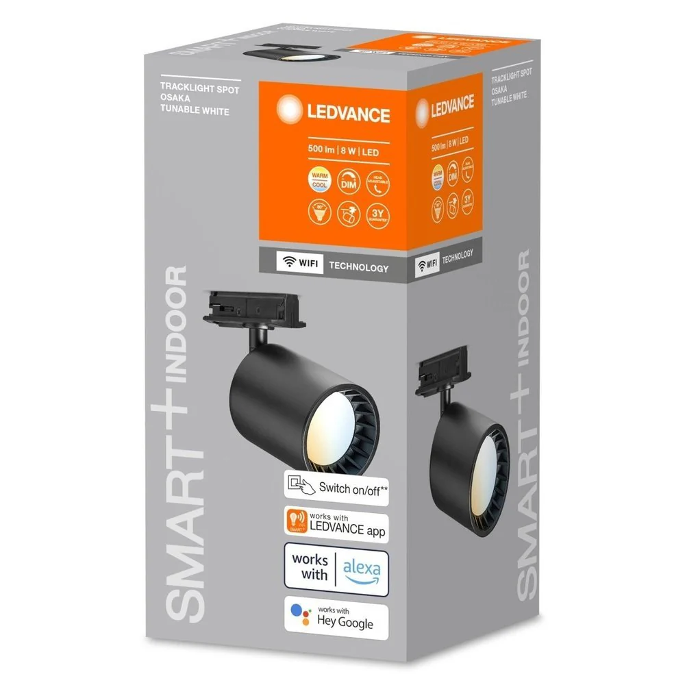 Oprawa szynowa LED WiFi 8W, SMART+ TRACKLIGHT OSAKA Black, regulowana biel. - Image 3