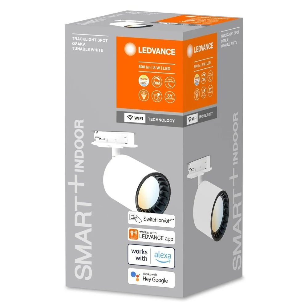Oprawa szynowa LED WiFi 8W, SMART+ TRACKLIGHT OSAKA White, regulowana biel. - Image 3