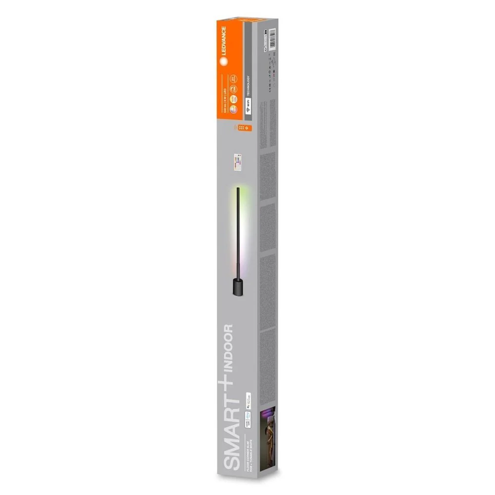 Lampa LED WiFi 8W, inteligentna SMART FLOOR CORNER SLIM WITH REMOTE CONTROL Black SLIM RGB + regulowana biel. - Image 2