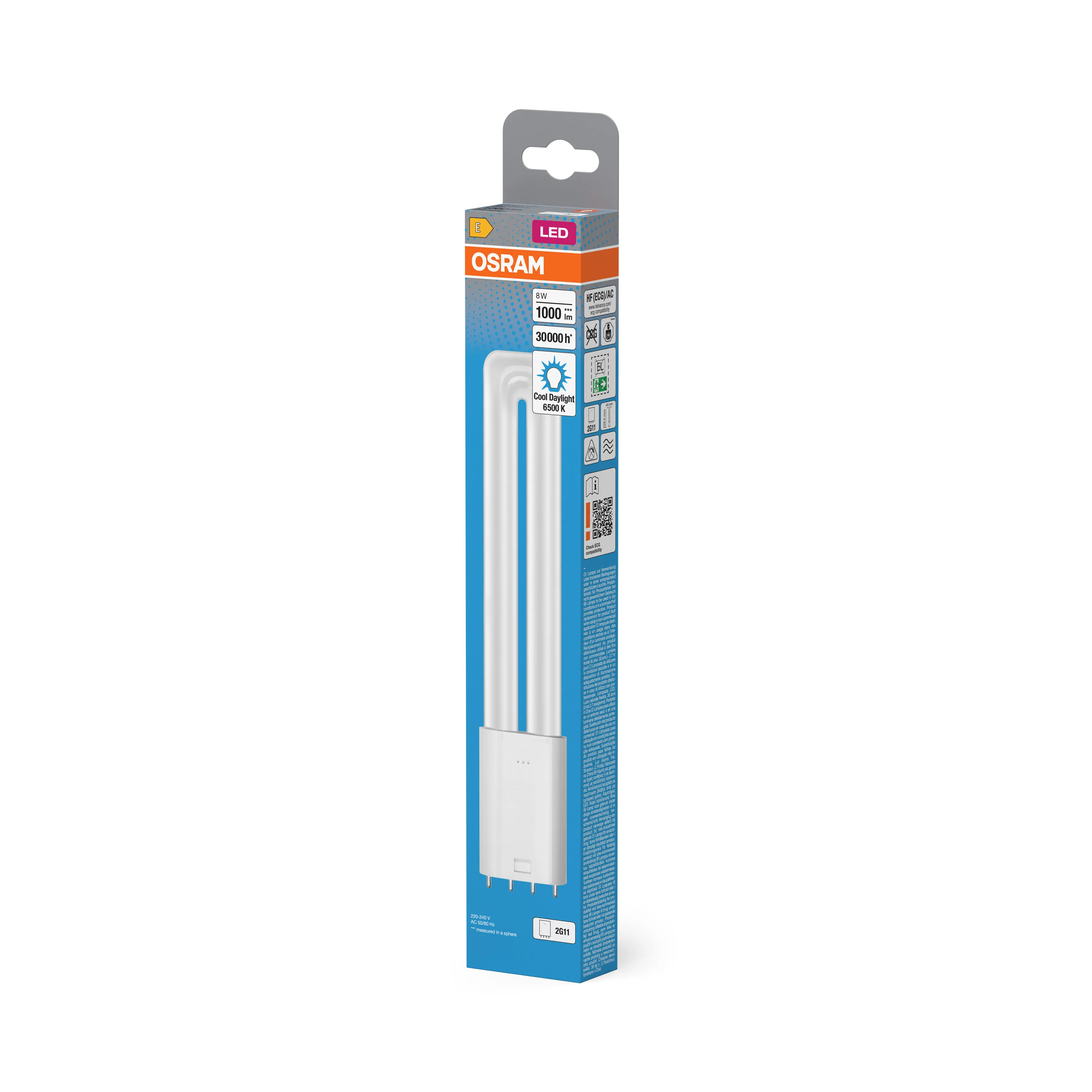 Świetlówka LED OSRAM DULUX LED L18 HF & AC MAINS 8W 865 2G11 - Image 5