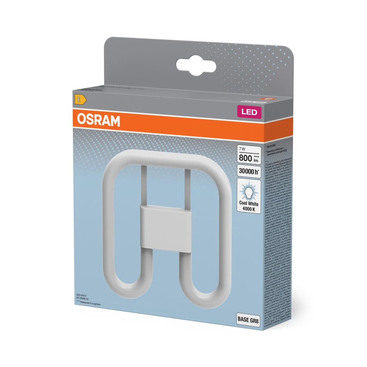 Świetlówka LED OSRAM DULUX LED SQ16 EM & AC MAINS 7W 840 GR8 - Image 2