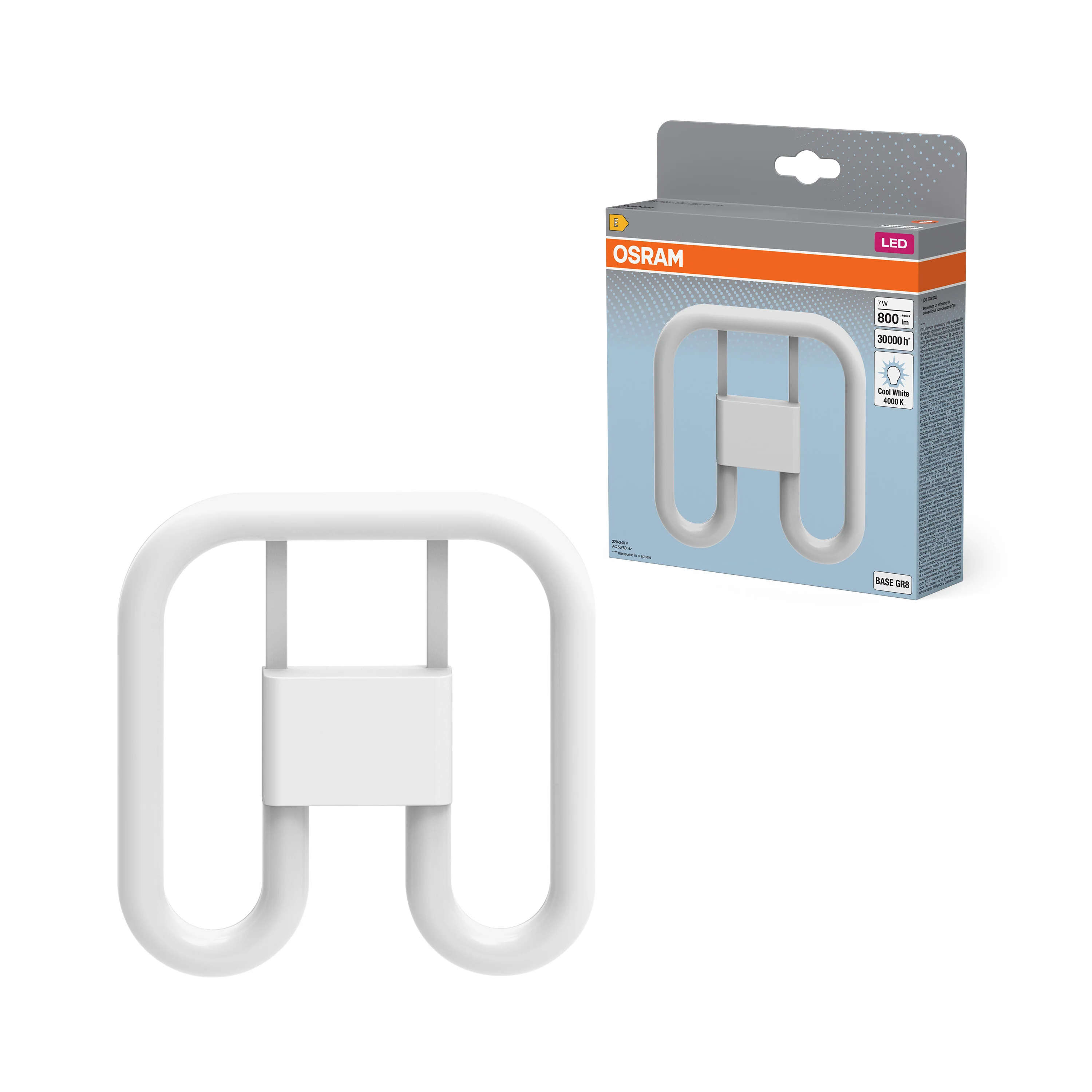 Świetlówka LED OSRAM DULUX LED SQ16 EM & AC MAINS 7W 840 GR8 - Image 4