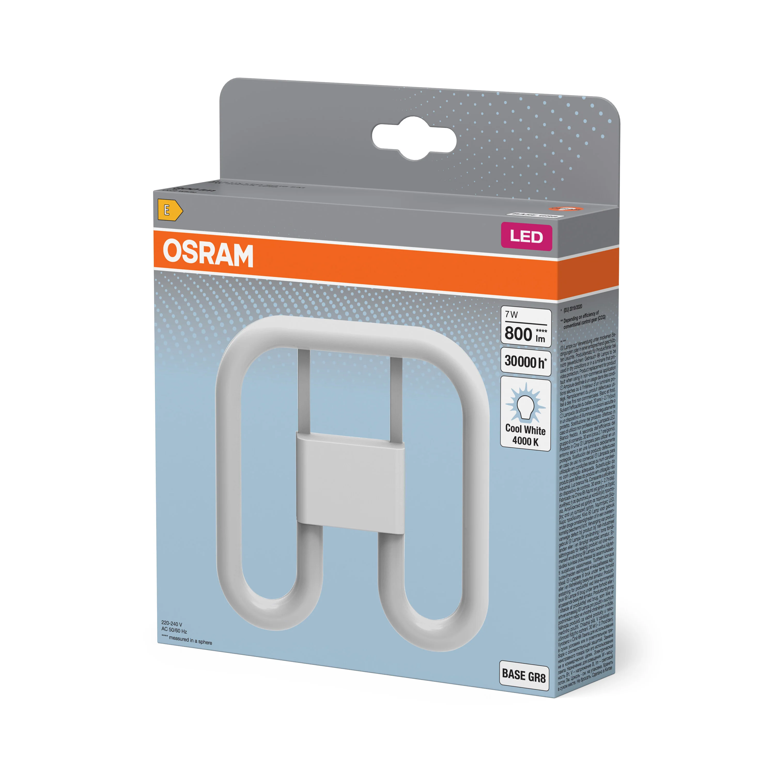 Świetlówka LED OSRAM DULUX LED SQ16 EM & AC MAINS 7W 840 GR8 - Image 5