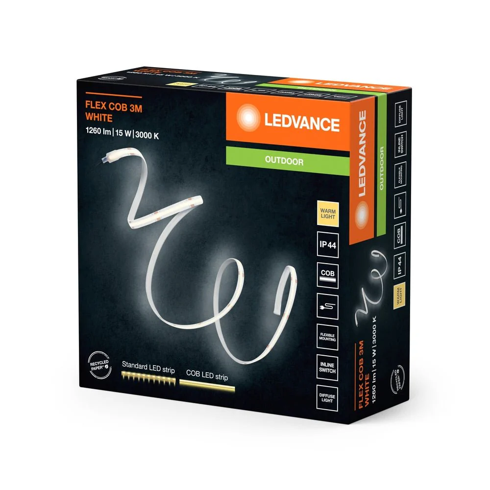 Taśma LED zewnętrzna jednorodny efekt IP44 zewnętrzna 15W - Image 3