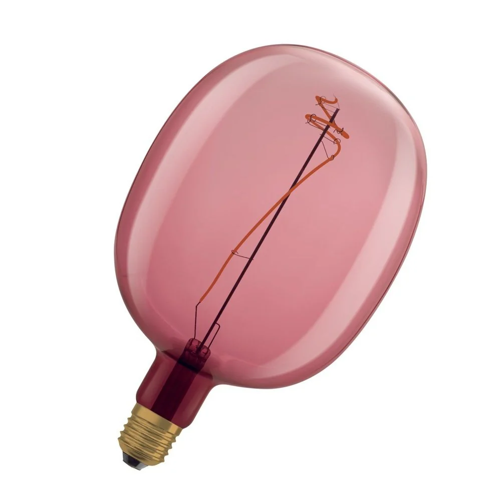 Żarówka LED E27 4,5W Vintage 1906 LED Big Special Shapes 15 PINK, ściemnialna, barwa ciepła. - Image 2