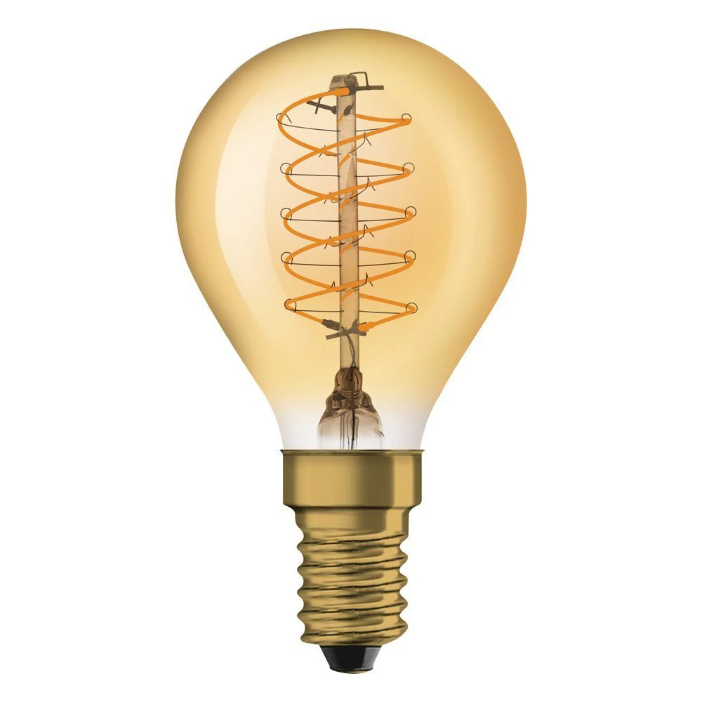 Żarówka LED Vintage 1906 LED E14 3,4W CLASSIC A,B,P SLIM FILAMENT 25 GOLD E14, ściemnialna, barwa ciepła. - Image 4