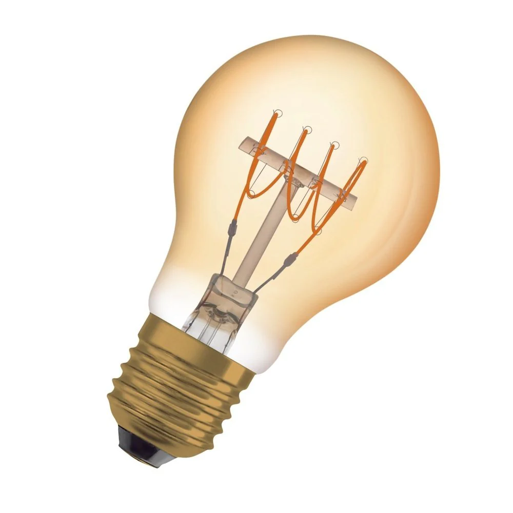 Żarówka LED Vintage 1906 LED CLASSIC A,B,P SLIM FILAMENT DIMMABLE 35  4.8 W/2200 K GOLD E27 - Image 2