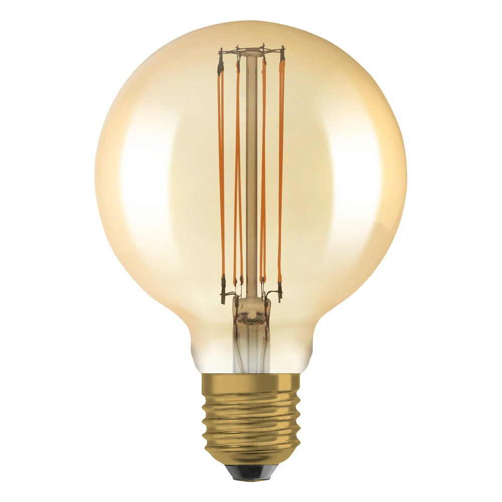 Żarówka LED E27 5,8W Vintage 1906 LED CLASSIC SLIM FILAMENT Globe 40 GOLD barwa ciepła. - Image 4