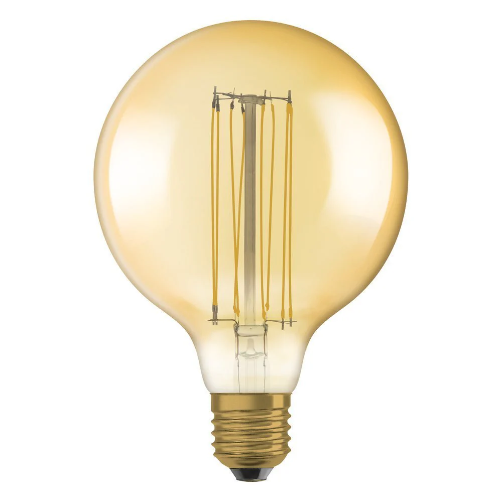 Żarówka LED E27 8,8W Vintage 1906 LED CLASSIC SLIM FILAMENT Globe 60 GOLD, ściemnialna, barwa ciepła. - Image 4