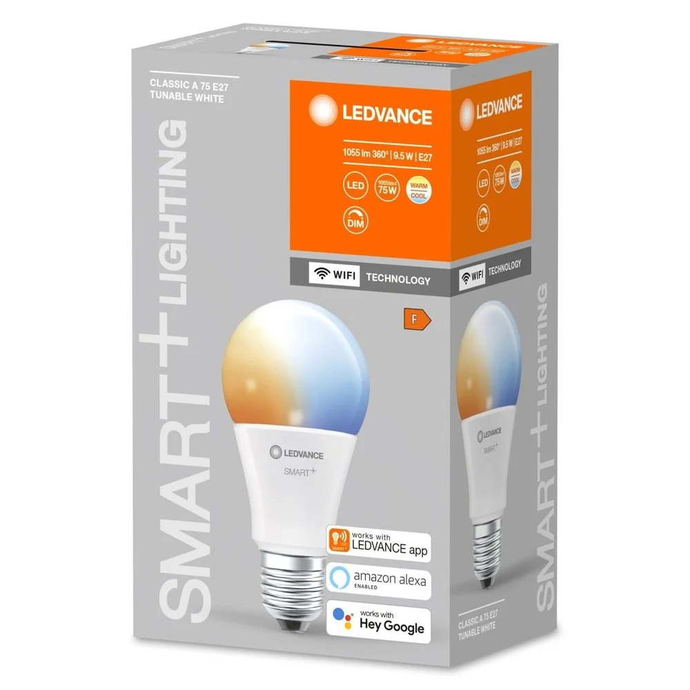 Inteligentna żarówka LED WiFi E27 9,5W 1 szt., regulowana biel - Image 3