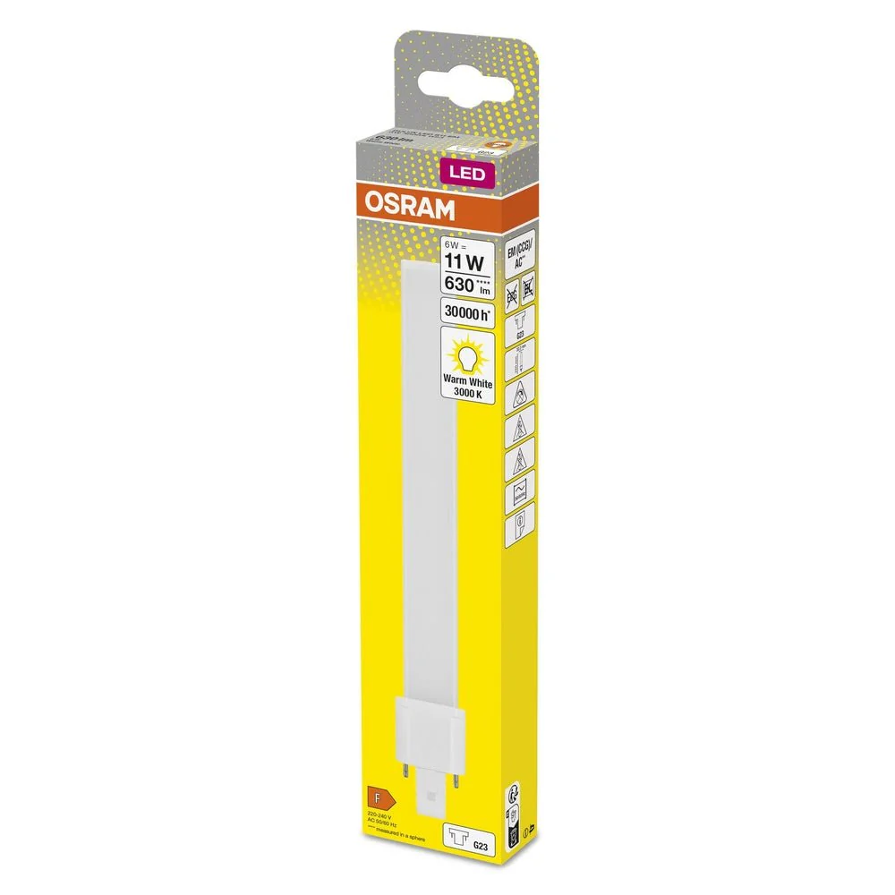 Zamiennik LED świetlówek jednotrzonkowych G23 6W 3000K 630 - Image 3
