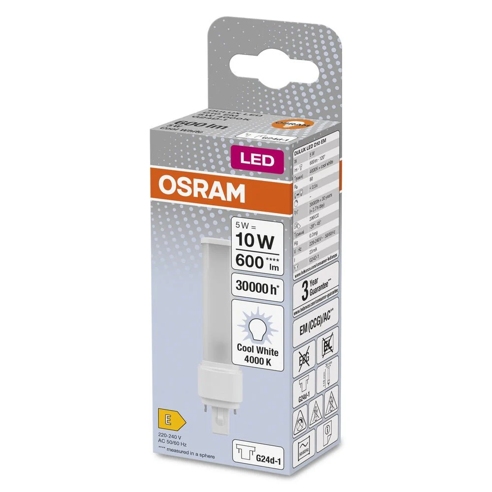 Zamiennik LED świetlówek jednotrzonkowych G24d-1 5W 4000K - Image 3