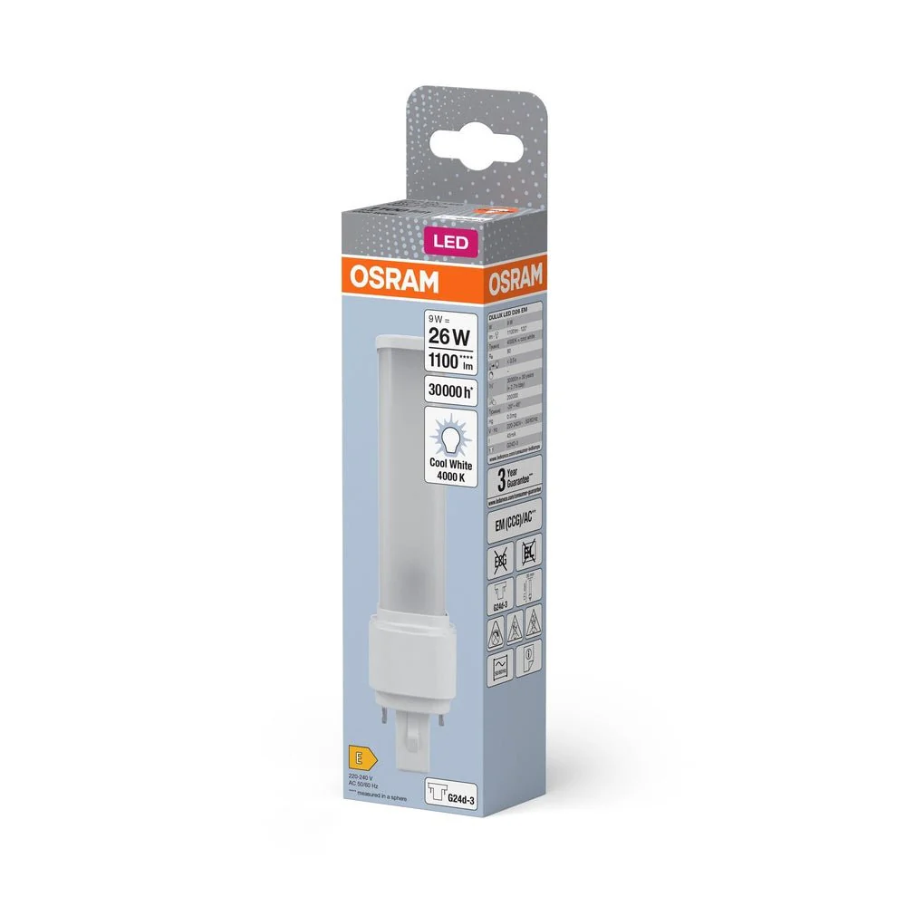 Zamiennik LED świetlówek jednotrzonkowych G24d-3 9W 4000K - Image 3