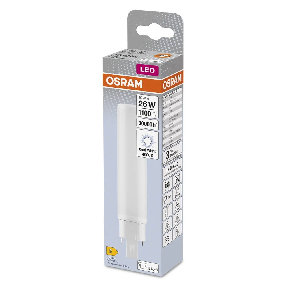 Zamiennik LED świetlówek jednotrzonkowych G24q-3 10W 4000K - Image 3